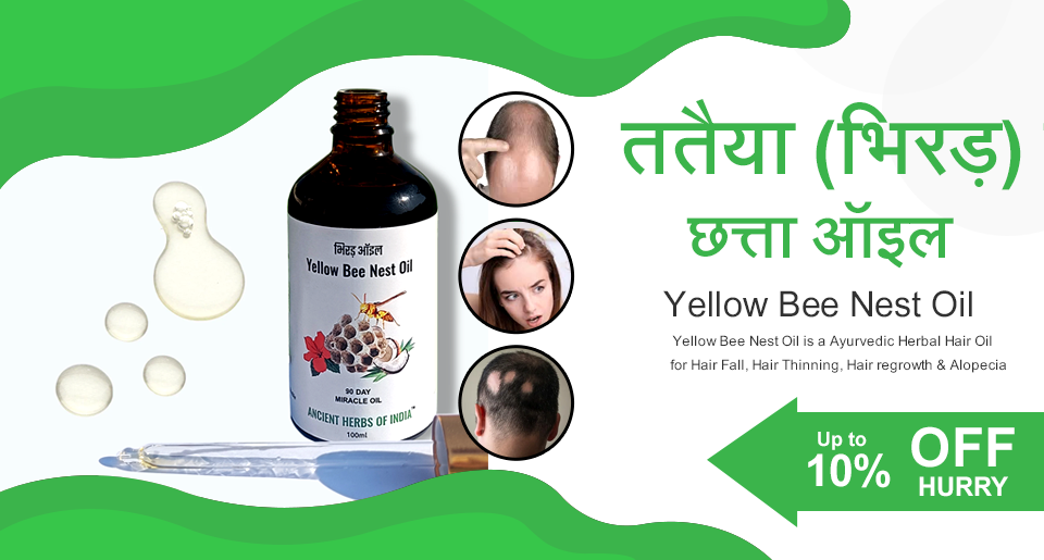 tataiya bhirad chatta oil for Hair growth - Yellow Bee Nest Oil