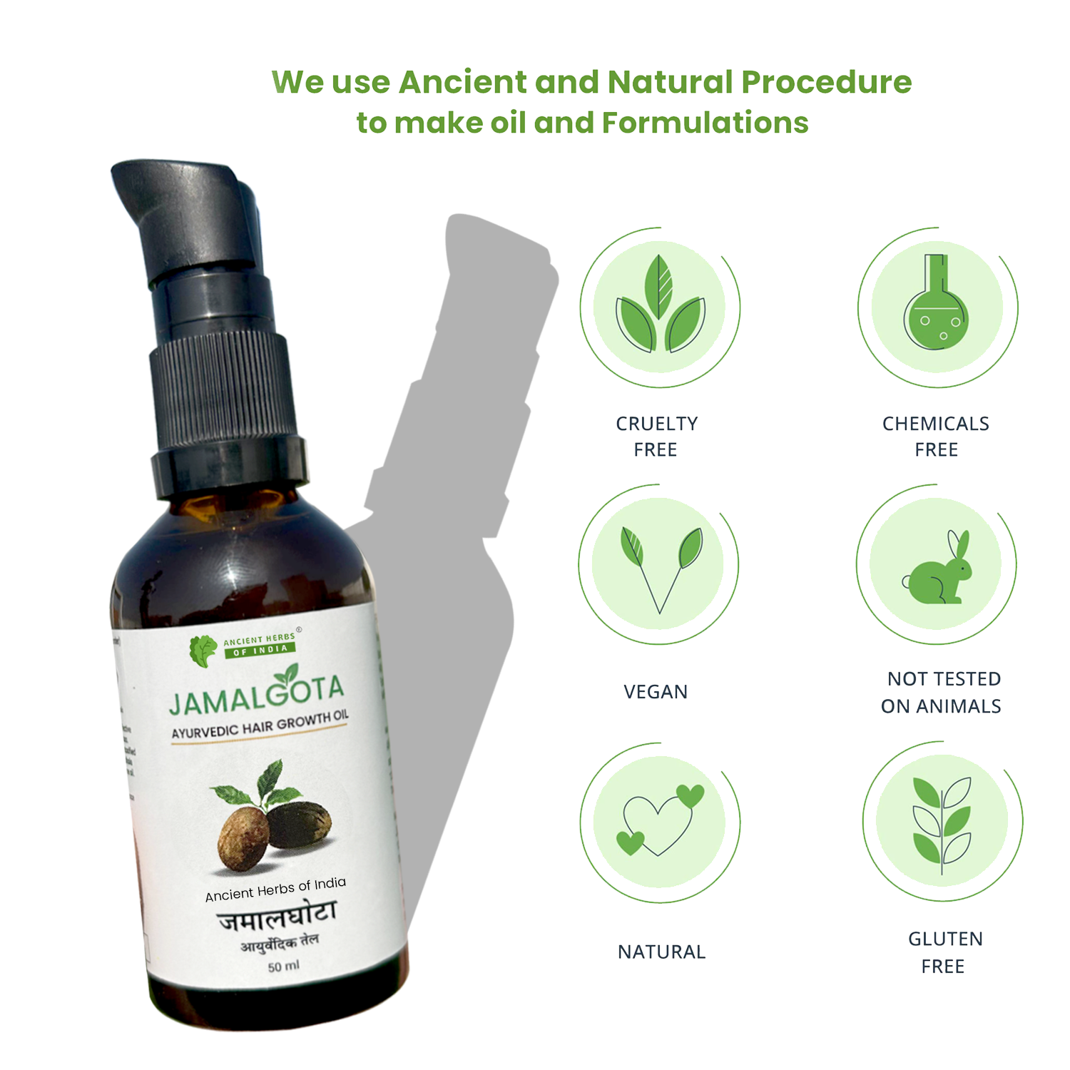 Jamalgota Detoxified Hair Growth Oil – Herbal Anti-Hair Fall & Scalp Nourishing Oil for Stronger, Thicker Hair Regrowth | Natural Ayurvedic Hair Treatment