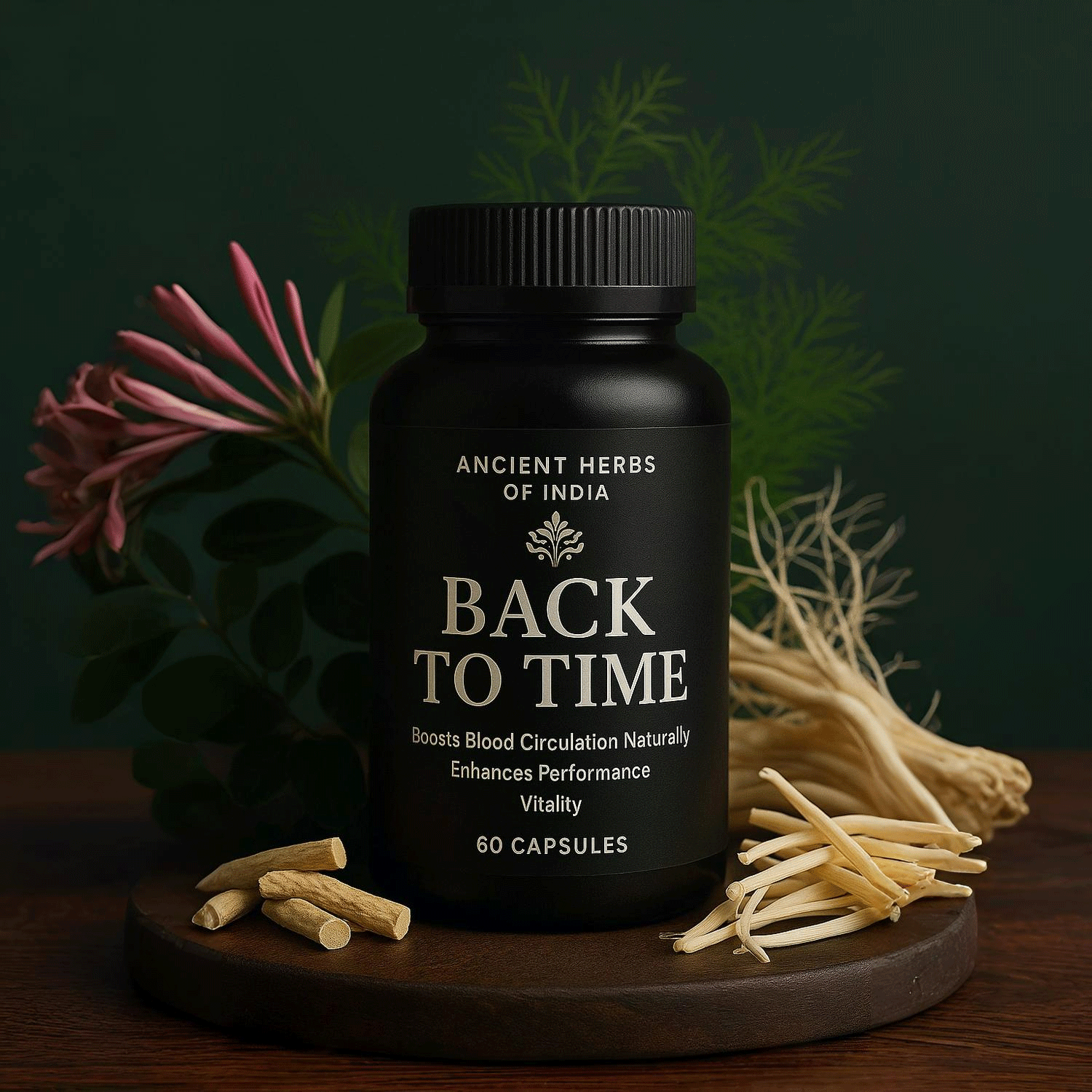 Back To Time Capsules – Men’s Vitality & Stamina Support Supplement | Wellness Formula for Energy, Performance Confidence & Daily Strength | 60 Capsules