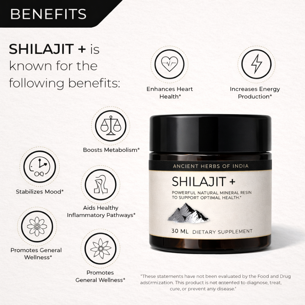 Pure Himalayan Shilajit+ Resin | Authentic Organic Golden Grade A | Rich in Fulvic Acid & Trace Minerals