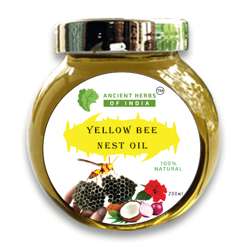 Yellow bee nest oil for Hair Growth and Hair Fall Control with Coconut oil