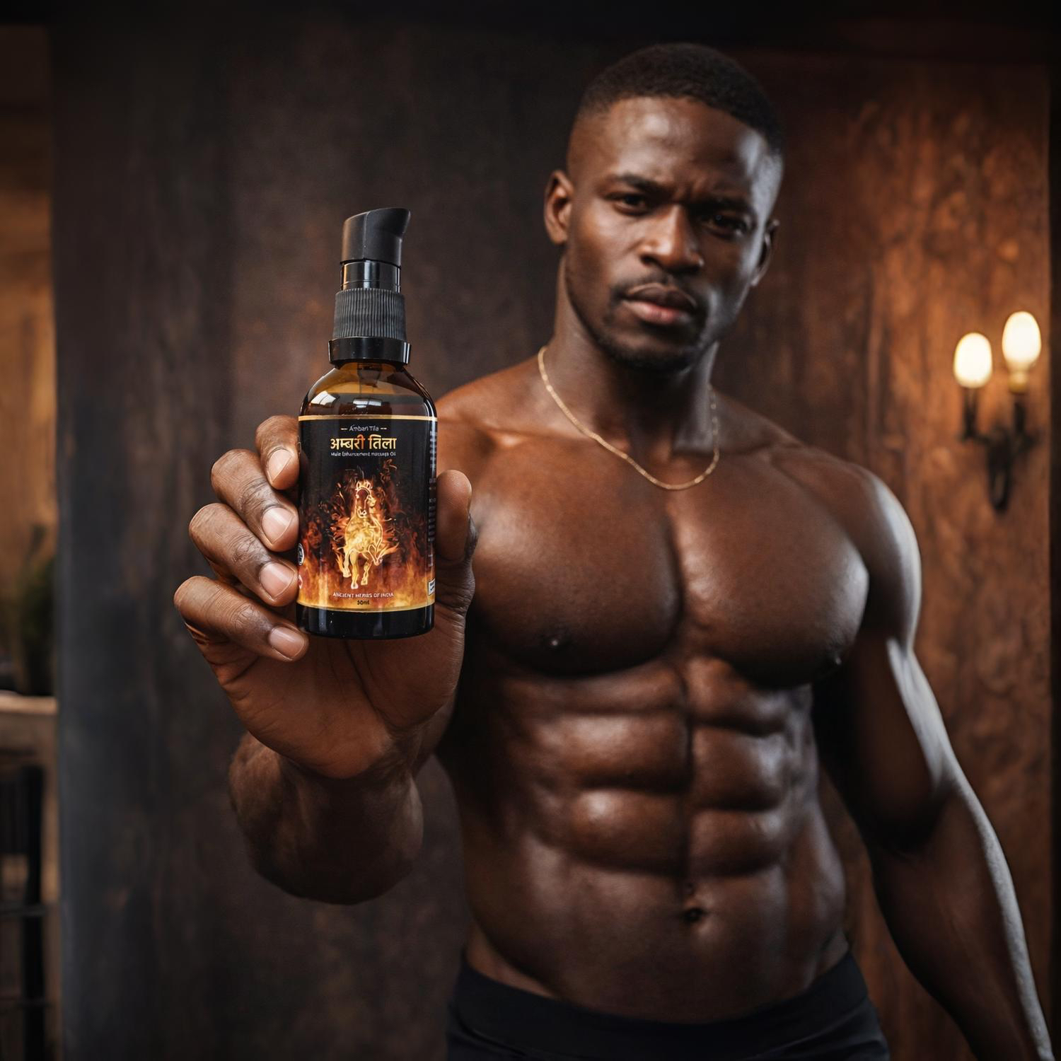 Ambari Tila men Massage oil for muscles growth and size | Ambri Tila oil